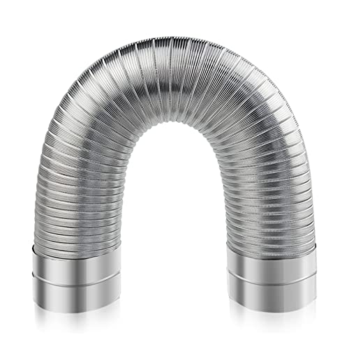 BOBORE Schornsteinrohr aus Edelstahl, flexibles Abflussrohr für Schornsteine, Kaminofen für Zeltholzofen, Campingofen, Holzofen, Entlüftungsrohr de BOBORE Schornsteinrohr aus Edelstahl, flexibles Abflussrohr für Schornsteine, Kaminofen für Zeltholzofen, Campingofen, Holzofen, Entlüftungsrohr de von BOBORE