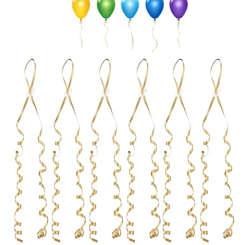BOBOZHONG Ballonverschlüsse, 100 Stück Ballonband Ballonschnur Ballonverschlüsse mit Band Kräuselband für DIY Weihnachten Geburtstag Hochzeit Party Dekoration Normale Ballons Heliumballons Gold BOBOZHONG Ballonverschlüsse, 100 Stück Ballonband Ballonschnur Ballonverschlüsse mit Band Kräuselband für DIY Weihnachten Geburtstag Hochzeit Party Dekoration Normale Ballons Heliumballons Gold von BOBOZHONG