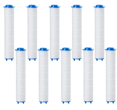 BOBOZHONG Duschkopf Filter,10 Stück Ersatzfilter für Duschkopf PP Baumwolle Filter Baumwolle Filter Wasserkernkern Baumwollkern,Shower Head Filter für Regenduschkopf von BOBOZHONG