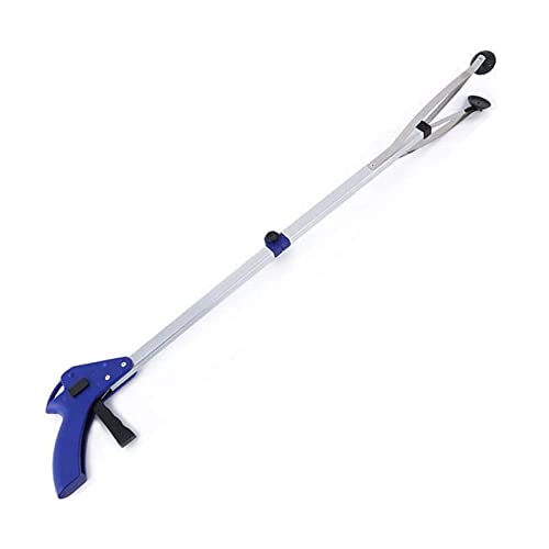 BOBOZHONG Faltbare Greifer Greifzange,Faltbare Abholklammern Grabber Tool Faltbarer Abfallgreifer mit langem Arm mit rotierendem Gummigreifer für die Müllabfuhr, Abfallsammlung von BOBOZHONG