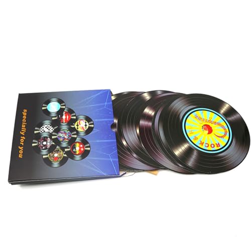 BOBOZHONG Plattenwandcollage,20 Pièces 80er Schallplatten Rahmen Wand Aesthetic Schallplatten Dekoration Wand für Schlafzimmer oder Wohnzimmer Discos Musik Studio Hip Hop Dekorative von BOBOZHONG