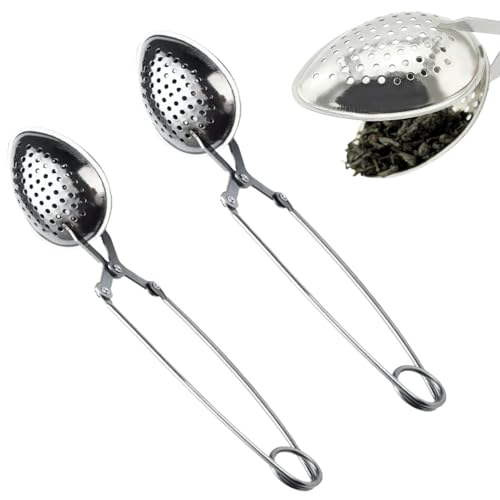 Brühlöffel,2 Stück Teesieb Löffel Edelstahl,Brühlöffel Generic Filter Spoon Tee Klappsieb,Teeei für Tasse,Teesieb für Loseblatt Tee Klappsieb Brühlöffel,2 Stück Teesieb Löffel Edelstahl,Brühlöffel Generic Filter Spoon Tee Klappsieb,Teeei für Tasse,Teesieb für Loseblatt Tee Klappsieb von BOBOZHONG