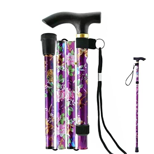 Gehstöcke,Faltbare Wanderstöcke Faltbar Gehstock Bergstock Spazierstock Wanderstock Canes Urlaubs Höhenverstellbar rutschfest Leicht Unisex Gehstock Aluminium Geschenk zum Vatertag Geburtstag von BOBOZHONG