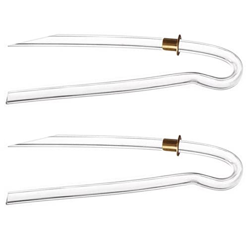 BOBOZHONG Hörgeräteschläuche,2PCS vorgeformte BTE Ohrmuschel Hörgerät 3,6 x 2 mm Hörgeräte-Ersatzschlauch mit Metall Hörverstärker-Ohrschläuche mit den meisten Hörgerätemarken von BOBOZHONG