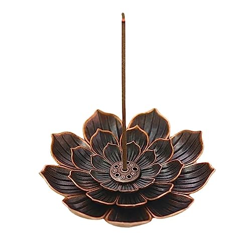Lotus Stick Incense Burner,Räucherstäbchenhalter Lotus Ash Catcher Kupfer Weihrauchbehälter Set, Räucherstäbchenhalter in Lotus-Form für Büro,Yoga Teehaus Zuhause Lotus Stick Incense Burner,Räucherstäbchenhalter Lotus Ash Catcher Kupfer Weihrauchbehälter Set, Räucherstäbchenhalter in Lotus-Form für Büro,Yoga Teehaus Zuhause von BOBOZHONG