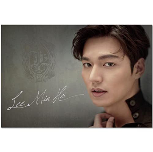 BOBSLA Poster Lee Min Ho Koreanische Fernsehfilmschauspieler Poster Foto Porträtbilder Wandkunst Leinwand Gemälde Wohnkultur 50X70Cm Kein Rahmen von BOBSLA