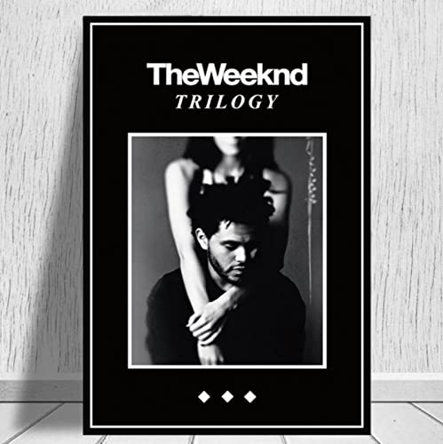 BOBSLA Poster The Weeknd Poster Musik Sänger Poster Wandkunst Bild Leinwand Gemälde Poster Und Drucke Wohnkultur 50X70Cm Kein Rahmen von BOBSLA