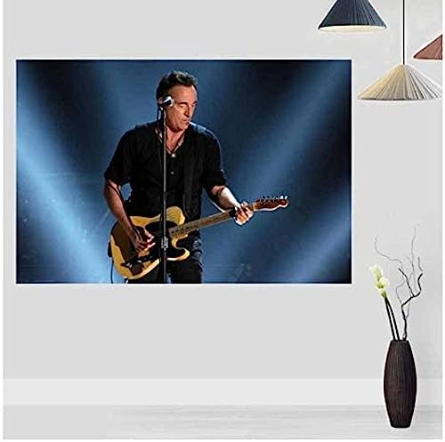 Poster Bruce Springsteen Music Star Poster Foto Porträt Bilder Wand Kunst Leinwand Malerei Poster Und Drucke Home Decor 50X70Cm Kein Rahmen von BOBSLA