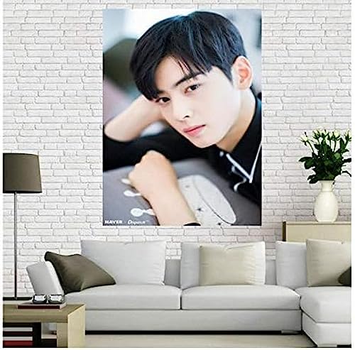 Poster Cha Eunwoo Sänger Schauspieler Star Poster Porträt Bilder Poster Und Drucke Kunst Wand Leinwand Malerei Home Decor 50X70Cm Kein Rahmen von BOBSLA
