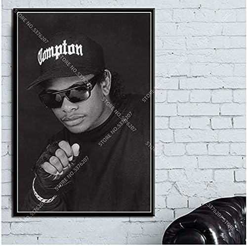 Poster Eazy-E Poster, Rap-Musikstar, Poster, Fotoporträt, Bilder, Wandkunst, Poster Und Drucke, Leinwandgemälde, Heimdekoration 50X70Cm Kein Rahmen von BOBSLA