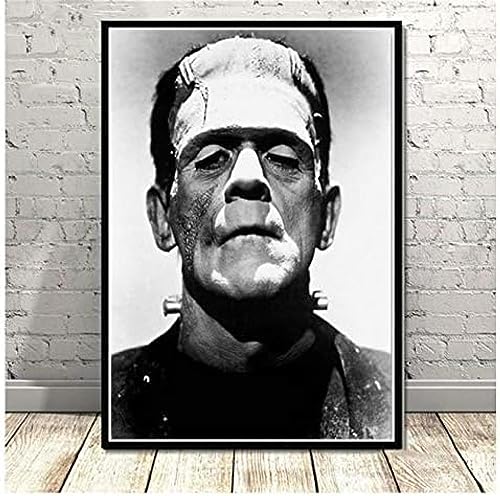 Poster Frankenstein Universal Monsters Vintage-Filmplakat, Wandkunst, Bilder, Poster Und Drucke, Leinwandgemälde, Heimdekoration 50X70Cm Kein Rahmen von BOBSLA