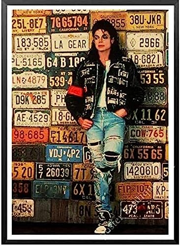 Poster Michael Jackson Musiktänzer Poster Porträt Bilder Poster Und Drucke Kunst Wand Leinwand Malerei Home Decor 50X70Cm Kein Rahmen von BOBSLA