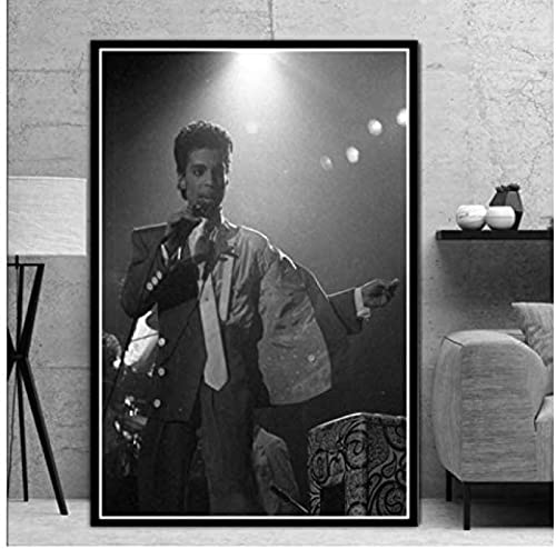 Poster Prince Rogers Nelson Musik Sänger Pop Star Poster Portrait Bilder Malerei Wand Kunst Home Decor 50X70Cm Kein Rahmen von BOBSLA