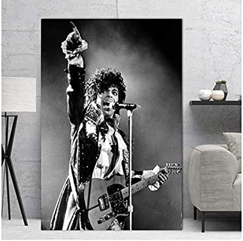 Poster Prince Rogers Nelson Musik Sänger Pop Star Poster Portrait Bilder Malerei Wand Kunst Home Decor 50X70Cm Kein Rahmen von BOBSLA