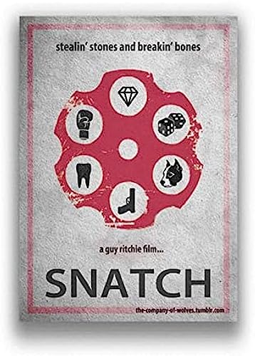 Poster Snatch Vintage-Filmplakat, Wandkunst, Bilder, Poster Und Drucke, Leinwandmalerei, Poster Und Drucke, Heimdekoration 50X70Cm Kein Rahmen von BOBSLA