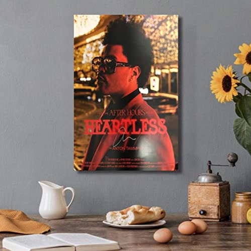 Poster The Weeknd Poster Musik Sänger Poster Wandkunst Bild Leinwand Gemälde Poster Und Drucke Wohnkultur 50X70Cm Kein Rahmen von BOBSLA