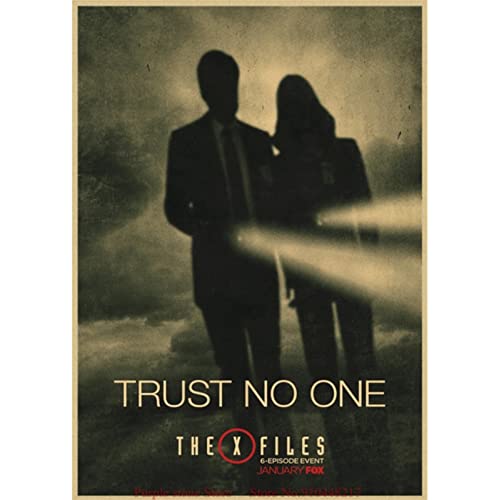 Poster The X Files Poster Vintage Tv Poster Wandkunst Leinwand Malerei Dekor Kunst Poster Und Drucke Wohnkultur 50X70Cm Kein Rahmen von BOBSLA