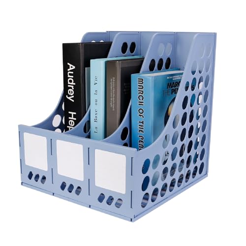 BOCYTEOPR Zeitschriftensammler, Büro-Schreibtisch-Organizer (blau) von BOCYTEOPR