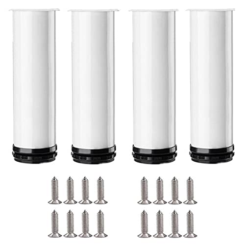 BOCbco 4 Stück Diy Verstellbare Möbelfüße Edelstahl Küchenfüße Runde Möbelbeine 6-50 cm Tischbeine Stützfüße Für Schränke Sofa Schreibtischregale Belastung 400 Kg/White/30Cm BOCbco 4 Stück Diy Verstellbare Möbelfüße Edelstahl Küchenfüße Runde Möbelbeine 6-50 cm Tischbeine Stützfüße Für Schränke Sofa Schreibtischregale Belastung 400 Kg/White/30Cm von BOCbco