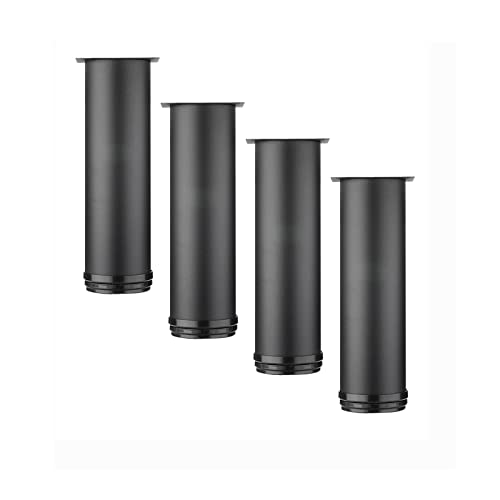 BOCbco 4 Stück Edelstahl Verstellbare Möbelbeine Schrankbeine Runde Tischbeine Möbelfüße Edelstahl Verstellbare Höhe 0-15 Mm Für Schreibtischsofa/Black/12Cm/4.8In BOCbco 4 Stück Edelstahl Verstellbare Möbelbeine Schrankbeine Runde Tischbeine Möbelfüße Edelstahl Verstellbare Höhe 0-15 Mm Für Schreibtischsofa/Black/12Cm/4.8In von BOCbco