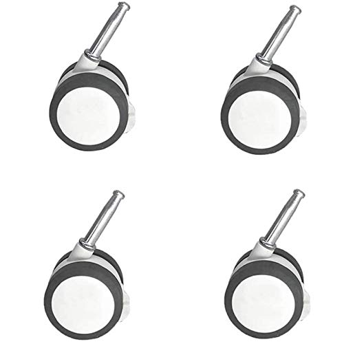 BOCbco 4 Stück Lenkrollen Räder 50 Mm Rollen Mit Fuß Strandstuhlrollen Mit Bremse Leise Mit Hülse + Stift Bodenschutz von BOCbco