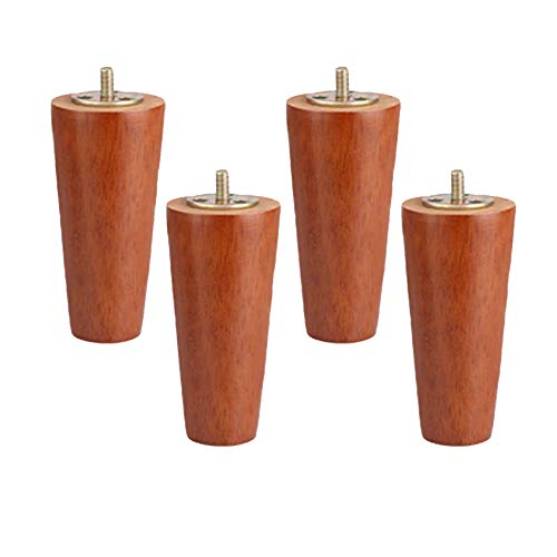 BOCbco 4 Stück Massivholz-Möbelbeine, Gummi-Holz-Möbelbeine, Mit Gewinde 5/16 Zoll M8 Stockschrauben, Moderne Holz-Ersatzfüße Aus Der Mitte Des Jahrhunderts, Für Sofa, Couch, Sessel, Schrank, Tv-Ständ BOCbco 4 Stück Massivholz-Möbelbeine, Gummi-Holz-Möbelbeine, Mit Gewinde 5/16 Zoll M8 Stockschrauben, Moderne Holz-Ersatzfüße Aus Der Mitte Des Jahrhunderts, Für Sofa, Couch, Sessel, Schrank, Tv-Ständ von BOCbco