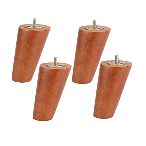 BOCbco 4 Stück Massivholz-Möbelbeine, Gummi-Holz-Möbelbeine, Mit Gewinde 5/16 Zoll M8 Stockschrauben, Moderne Holz-Ersatzfüße Aus Der Mitte Des Jahrhunderts, Für Sofa, Couch, Sessel, Schrank, Tv-Ständ BOCbco 4 Stück Massivholz-Möbelbeine, Gummi-Holz-Möbelbeine, Mit Gewinde 5/16 Zoll M8 Stockschrauben, Moderne Holz-Ersatzfüße Aus Der Mitte Des Jahrhunderts, Für Sofa, Couch, Sessel, Schrank, Tv-Ständ von BOCbco