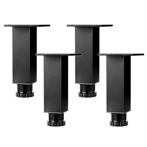 BOCbco 4 Stück Möbelbeine Tischbeine Stützfüße Quadratische Beine Schrankbeine Aluminiumlegierung Metall Hardware Füße Für Schrank Schlafsofa Rahmen Ersatzteile/Black/12Cm/4.8In BOCbco 4 Stück Möbelbeine Tischbeine Stützfüße Quadratische Beine Schrankbeine Aluminiumlegierung Metall Hardware Füße Für Schrank Schlafsofa Rahmen Ersatzteile/Black/12Cm/4.8In von BOCbco