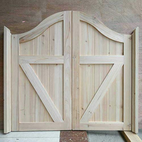 BOCbco Cafe Schwingtüren Massivholz Sicherheit Und Umweltschutz Free Gate Trennwand Cowboy Bar Küche Patio Mediterran/Natural/80 * 90Cm von BOCbco