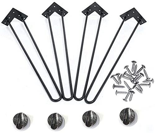 BOCbco Face Hairpin Legs Set 4 Möbelbank Schreibtischstuhl Tischfüße Mit Freier Schraube Metall 3 Zinken Schwarz 25 Tisch- Und Stuhlbeine BOCbco Face Hairpin Legs Set 4 Möbelbank Schreibtischstuhl Tischfüße Mit Freier Schraube Metall 3 Zinken Schwarz 25 Tisch- Und Stuhlbeine von BOCbco