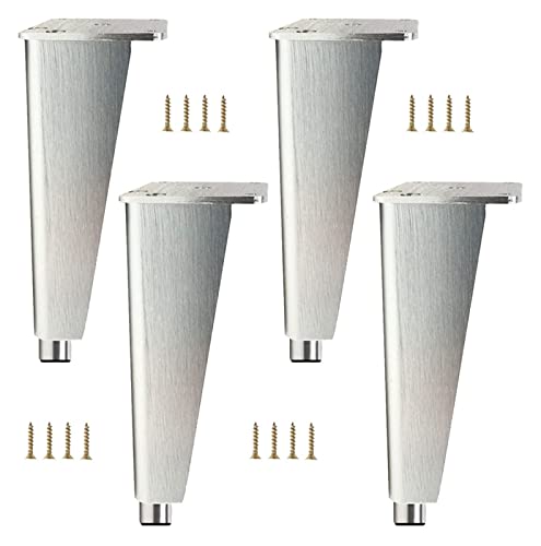 BOCbco Möbelbeine 8 cm 10 cm 12 cm 15 cm 18 cm 20 cm 25 cm 30 cm 35 Cm, Verstellbare Möbelfüße, Ersatzbeine, Silber Für Schränke, Sofas, Schreibtische, 4 Stück Metall-Tischbeine 22.3.29/Silver/35Cm(13 BOCbco Möbelbeine 8 cm 10 cm 12 cm 15 cm 18 cm 20 cm 25 cm 30 cm 35 Cm, Verstellbare Möbelfüße, Ersatzbeine, Silber Für Schränke, Sofas, Schreibtische, 4 Stück Metall-Tischbeine 22.3.29/Silver/35Cm(13 von BOCbco