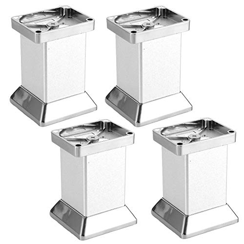 BOCbco Möbelbeine Aus Metall, 4 Stück, Quadratisch, Aluminiumlegierung, Tischbeine, Gummibasis, Rutschfeste Möbelfüße, Verwendung Für Sofa, Schränke, Schrank, Bett, Couchtisch Usw. Tischfüße Mit Stark BOCbco Möbelbeine Aus Metall, 4 Stück, Quadratisch, Aluminiumlegierung, Tischbeine, Gummibasis, Rutschfeste Möbelfüße, Verwendung Für Sofa, Schränke, Schrank, Bett, Couchtisch Usw. Tischfüße Mit Stark von BOCbco