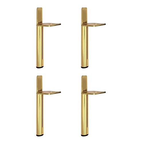 BOCbco Möbelfüße, 15 cm / 18 cm, Schrankbeine, Badezimmerschränke, Standfüße aus Schwarzgold/Titan, Tischbeine, Sofabeine, TV-Schrankfüße, Heimwerken (4 Stück) / Go von BOCbco