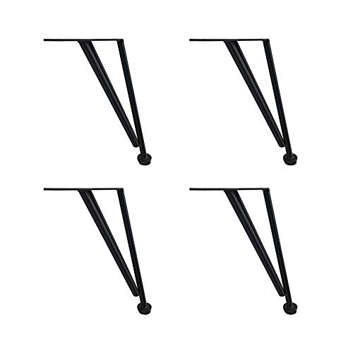 BOCbco Möbelfüße Schwarz/Gold 15 cm / 21 cm / 26 cm / 31 cm / 43 cm Beine für Badezimmermöbel, Beine für Tische, Beine für Stühle, Beine für Möbel TV, Möbelständer aus Metall/Blac von BOCbco
