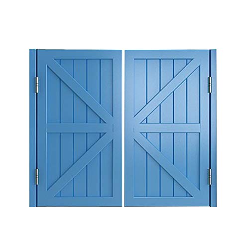 BOCbco Schwingende Café-Türen, Massivholz-Konservierungs-Umweltschutz-Bar-Gang-Trennwand-Küchen-Rohling/Light Blue/60 * 70Cm von BOCbco