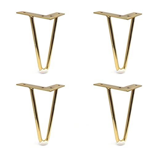 BOCbco Standfüße für Badezimmermöbel, Nachttischbeine, Möbelbeine, Couchtischbeine, TV-Möbelbeine, Metallhalterungen für Möbel/Gold/15 cm BOCbco Standfüße für Badezimmermöbel, Nachttischbeine, Möbelbeine, Couchtischbeine, TV-Möbelbeine, Metallhalterungen für Möbel/Gold/15 cm von BOCbco
