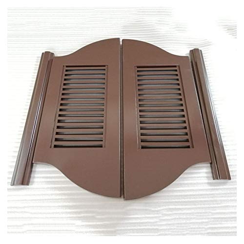 BOCbco Swinging Cafe Doors Double Door Half Waist Massivholz Anti-Cracking Indoor Partition Kitchen Chinese Tanne, Anpassbare Größe Farbe/Brown/70 * 70Cm von BOCbco