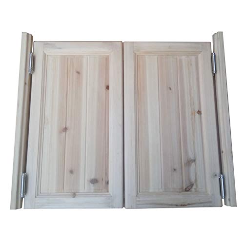 BOCbco Swinging Cafe Doors Indoor Partition Auto-Off Massivholz Anti-Cracking Kitchen Chinese Tanne, Anpassbare Größe Farbe/Natural/100 * 80Cm von BOCbco