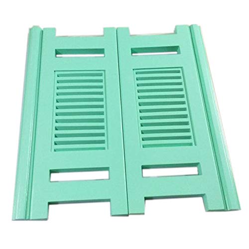 BOCbco Swinging Cafe Doors Louver Atmungsaktiv Anti-Cracking Auto-Off Küche Balkon Chinesische Tanne, Anpassbare Größe Farbe/Green/100 * 100Cm von BOCbco