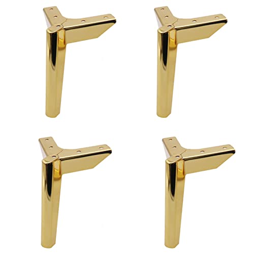 BOCbco TV-Schrankfüße aus Metall, Möbel, Schuhe, Bett, Bad, Montageregal, Couchtisch, Sofafüße, rutschfeste Bodenhalterung, Zubehör, Gold, 15 cm BOCbco TV-Schrankfüße aus Metall, Möbel, Schuhe, Bett, Bad, Montageregal, Couchtisch, Sofafüße, rutschfeste Bodenhalterung, Zubehör, Gold, 15 cm von BOCbco