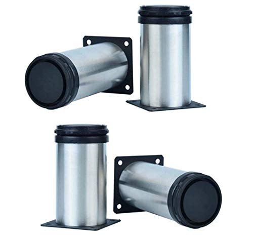 BOCbco Tisch- Und Stuhlbeine 4 * Dicker Edelstahl, Verstellbare Schrankfüße, Sofafüße, Stützbeine, Metallbettfüße, Möbelfüße/18Cm BOCbco Tisch- Und Stuhlbeine 4 * Dicker Edelstahl, Verstellbare Schrankfüße, Sofafüße, Stützbeine, Metallbettfüße, Möbelfüße/18Cm von BOCbco