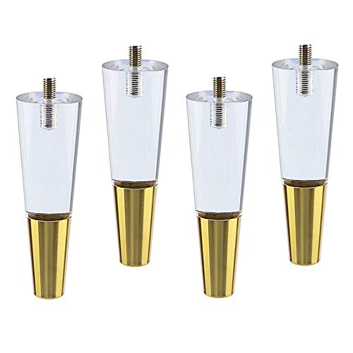 BOCbco Tischbeine, transparent, für Sofa, Legsniture, Schrankbeine, Tisch- und Stuhlbeine, 120 mm/150 mm/180 mm/200 mm, Kristall-Stützbeine, Acryl-Bettbeine, 4 Stück/180 mm BOCbco Tischbeine, transparent, für Sofa, Legsniture, Schrankbeine, Tisch- und Stuhlbeine, 120 mm/150 mm/180 mm/200 mm, Kristall-Stützbeine, Acryl-Bettbeine, 4 Stück/180 mm von BOCbco
