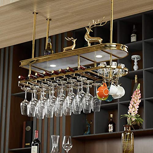 BOCbco Wandmontierter Weinflaschenhalter, Metall-Weinregal Mit Brillenaufhänger, Weinregal, Verstellbare Höhe Und Breite, Platzsparend/120Cm BOCbco Wandmontierter Weinflaschenhalter, Metall-Weinregal Mit Brillenaufhänger, Weinregal, Verstellbare Höhe Und Breite, Platzsparend/120Cm von BOCbco