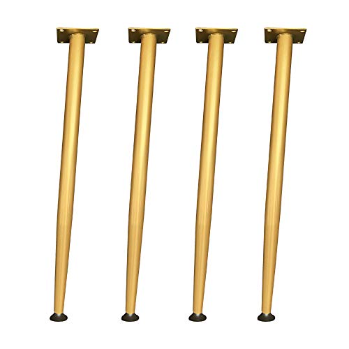 BOCbco Zylindrische Tischbeine Möbelbeine Esstisch Stuhl Beine Computer Tisch Beine Metall Tisch Beine Ständer Möbel Gold/Schwarz/Weiß Höhe 43 cm/72 cm (Vier BOCbco Zylindrische Tischbeine Möbelbeine Esstisch Stuhl Beine Computer Tisch Beine Metall Tisch Beine Ständer Möbel Gold/Schwarz/Weiß Höhe 43 cm/72 cm (Vier von BOCbco