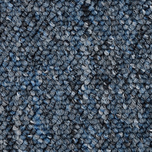 BODENMEISTER BM72392 Teppichboden Auslegware Meterware Schlinge blau 400 und 500 cm breit, verschiedene Längen, Variante: 5 x 5 m von BODENMEISTER