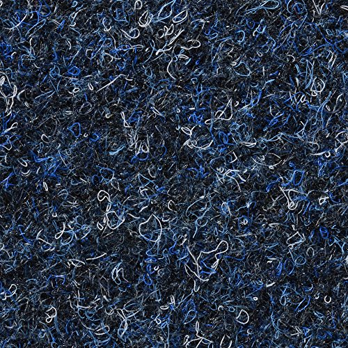 BODENMEISTER BM73501 Teppichboden Nadelfilz Nadelvlies Meterware Objekt blau dunkel 200 cm und 400 cm breit, verschiedene Längen, Variante: 35 x 2 m von BODENMEISTER