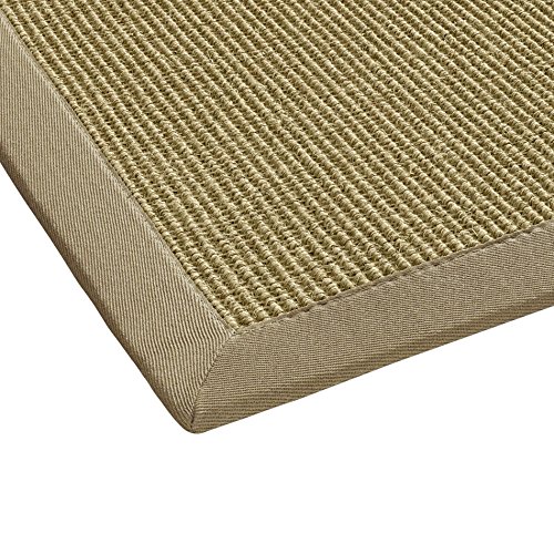 BODENMEISTER Sisal-Teppich modern hochwertige Bordüre Flachgewebe, verschiedene Farben und Größen, Variante: beige natur, 133x190 von BODENMEISTER