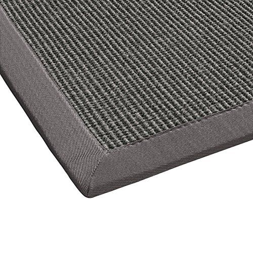 BODENMEISTER Sisal-Teppich modern hochwertige Bordüre Flachgewebe, verschiedene Farben und Größen, Variante: hell-grau, 160x230 von BODENMEISTER