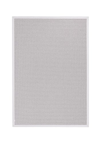 BODENMEISTER Sisal-Optik In- und Outdoor-Teppich Flachgewebe modern hochwertige Bordüre, verschiedene Farben und Größen, Variante: hell-grau, 160x230 von BODENMEISTER