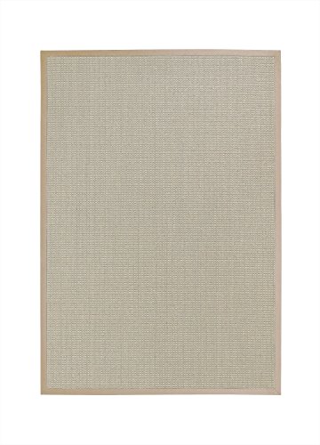BODENMEISTER Sisal-Teppich modern hochwertige Bordüre Flachgewebe, verschiedene Farben und Größen, Variante: beige natur, 120x170 von BODENMEISTER